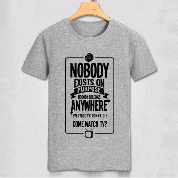 NOBODY EXIST Funny Guy T shirt